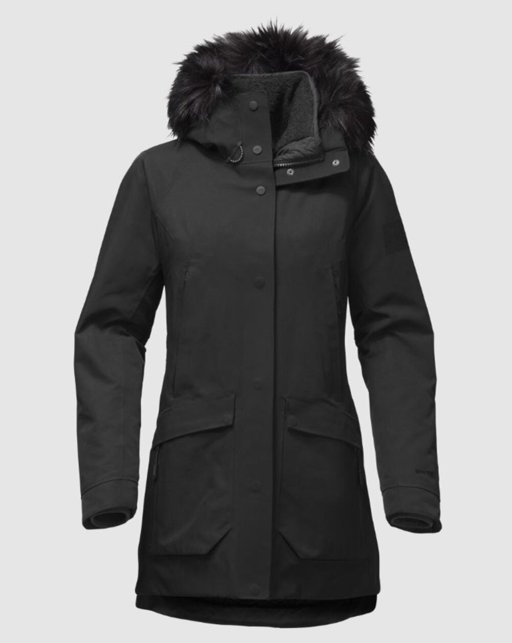 The North Face Women's Cryos GTX Jacket Black Medium Gore-Tex Parka EUC